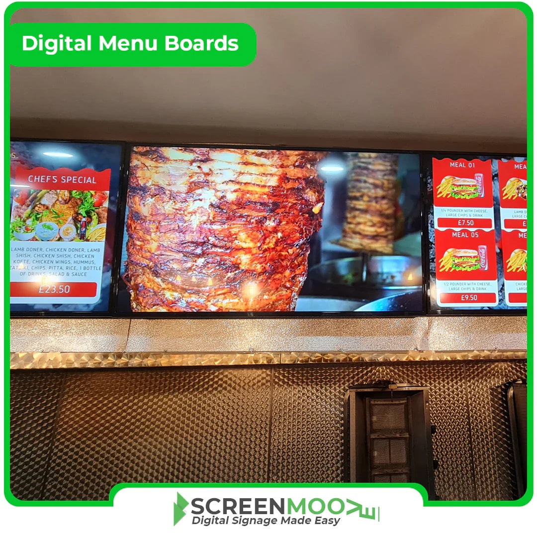 Digital Menu Design Services Design Service Screen Moove Services