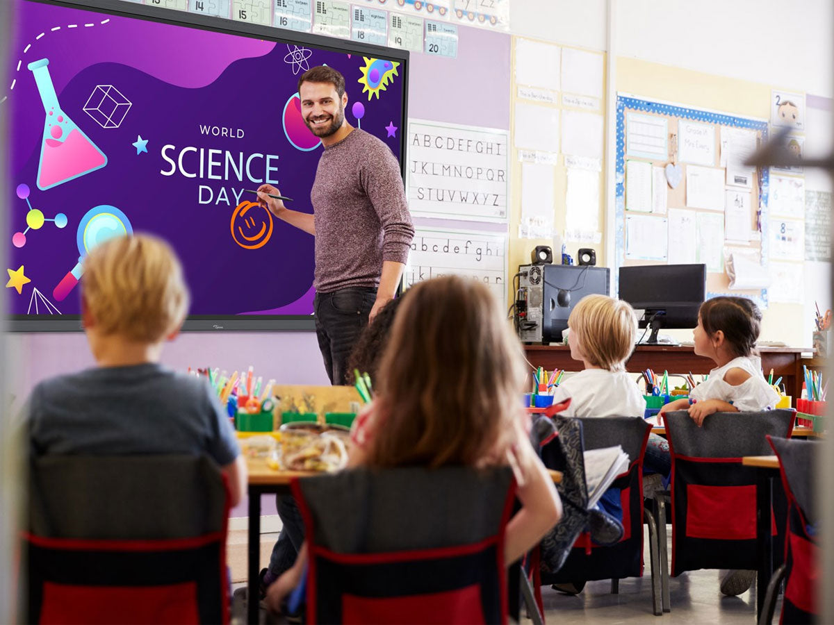 Optoma 5753RK 75" 4K Interactive Touchscreen Whiteboard | H1F0C0OBW101 Interactive Touchscreen Whiteboard Optoma