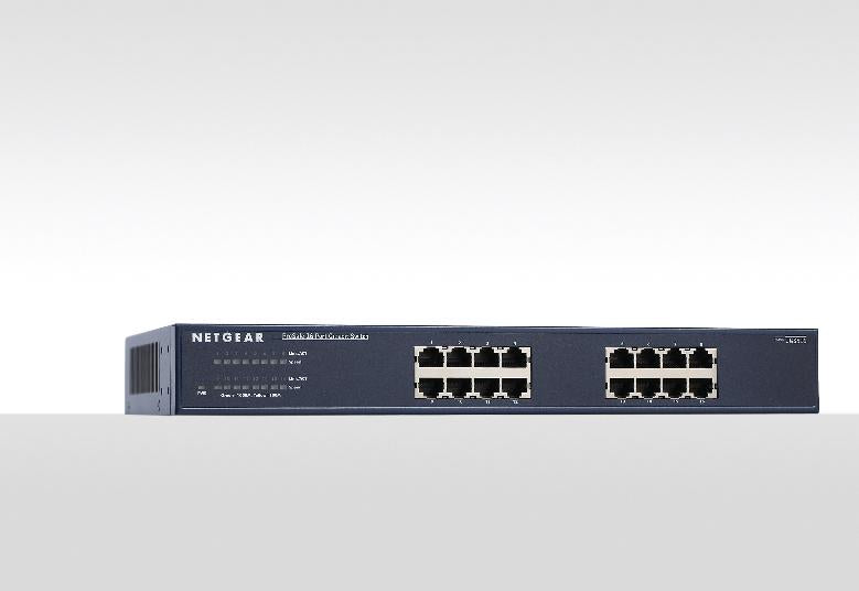 Netgear JGS516-200EUS 16-Port Gigabit Ethernet Unmanaged Switch Network Switch Netgear