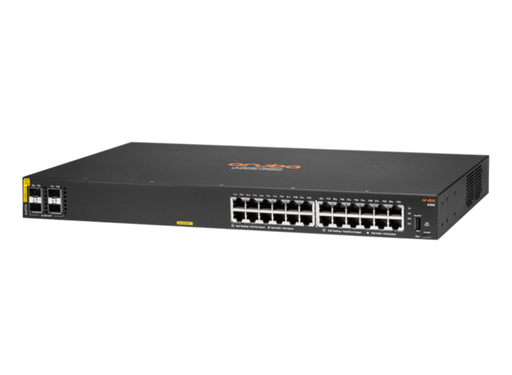 HPE Aruba Networking CX 6100 24G Class4 PoE 4SFP+ 370W Switch | JL677A Network Switches Hewlett Packard Enterprise