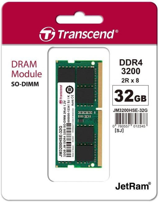Transcend JetRam DDR4-3200 U-DIMM 32GB