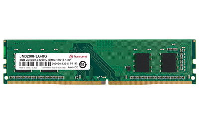 Transcend JetRam JM3200HLG-8G Memory Module 8 GB 1 x 8 GB DDR4 3200 MHz Memory Modules Transcend