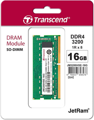 Transcend JetRam DDR4-3200 SO-DIMM 16GB Memory Modules Transcend