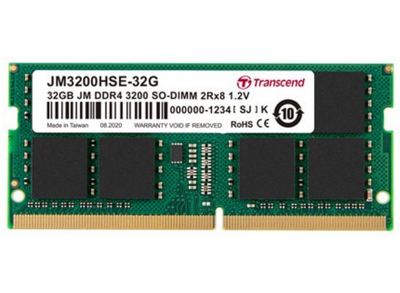 Transcend DDR4-3200 SO-DIMM 32GB JetRam | JM3200HSE-32G Memory Modules Transcend