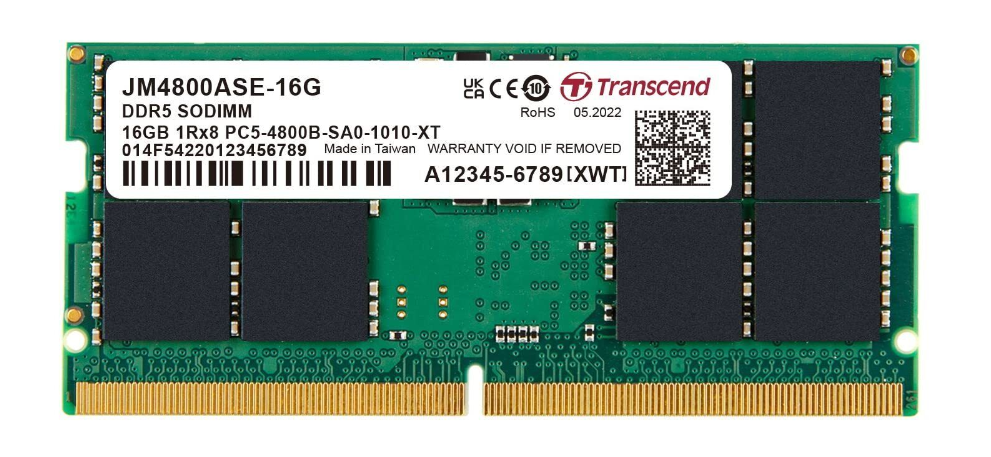 Transcend SO-DIMM Memory Module 16GB DDR5 4800MHz