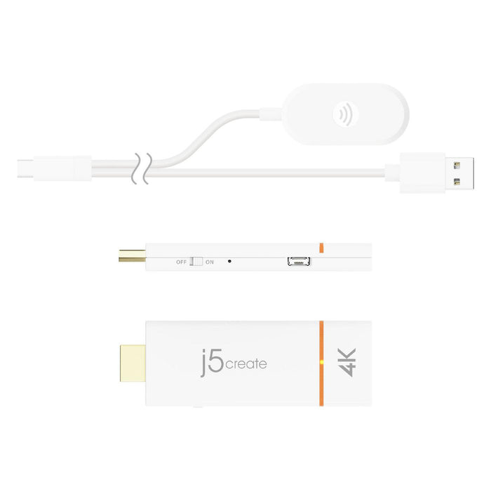 j5create ScreenCast 4K HDMI Wireless Display Adapter | JVAW76-N AV Extender j5create