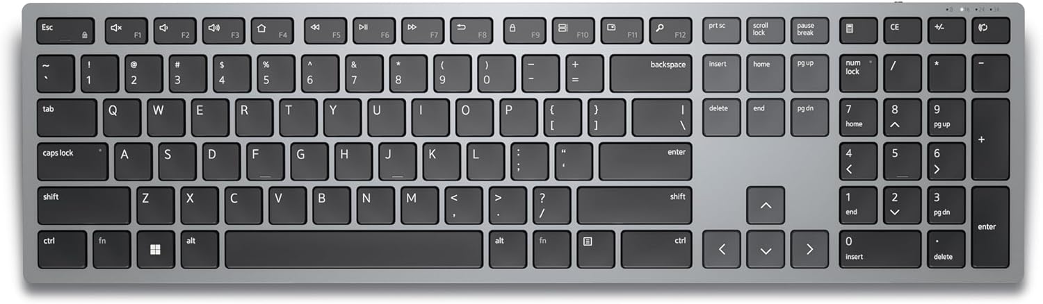 Dell Multi-Device Wireless Keyboard - KB700 - UK (QWERTY) | KB700-GY-R-UK