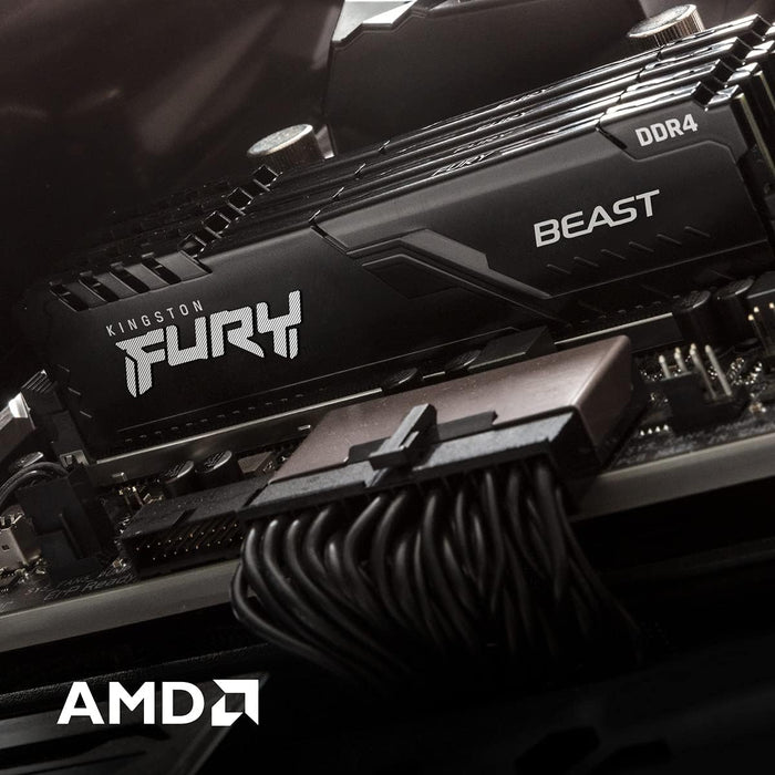 Kingston FURY Beast 64GB DDR4 3200MHz CL16 Desktop RAM | KF432C16BBK2/64 Memory Module Kingston