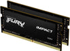 Kingston Fury Impact 16GB 3200MHz DDR4 SODIMM Kit | KF432S20IBK2/16 Memory Module Kingston