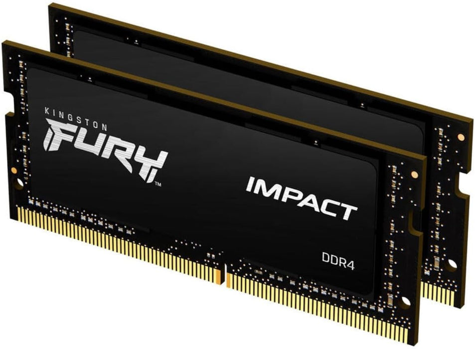 Kingston Fury Impact 16GB 3200MHz DDR4 SODIMM Kit | KF432S20IBK2/16 Memory Module Kingston