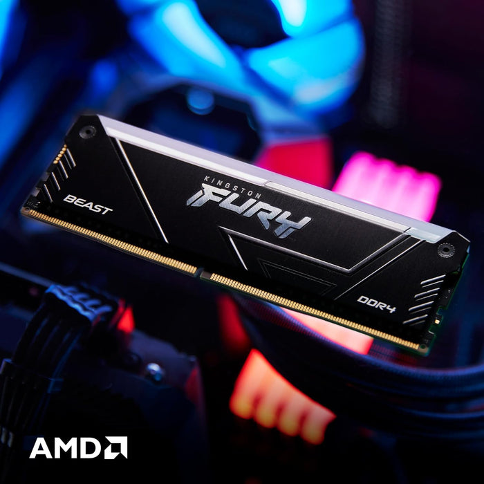 Kingston FURY Beast DDR4 RGB 16GB 3600MT/s High-Performance Gaming Memory Kit | KF436C17BB2AK2/16 Memory Module Kingston