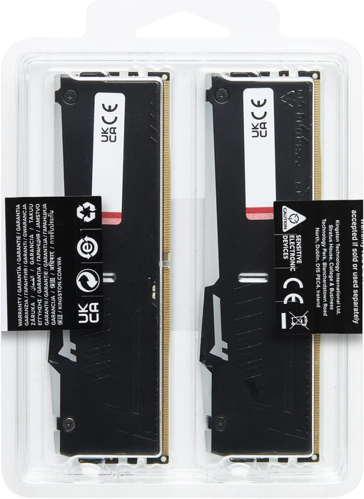 Kingston FURY Beast DDR5 RGB 64GB 5200MT/s High-Performance Gaming Memory Kit | KF552C40BB2AK2-64 Memory Module Kingston
