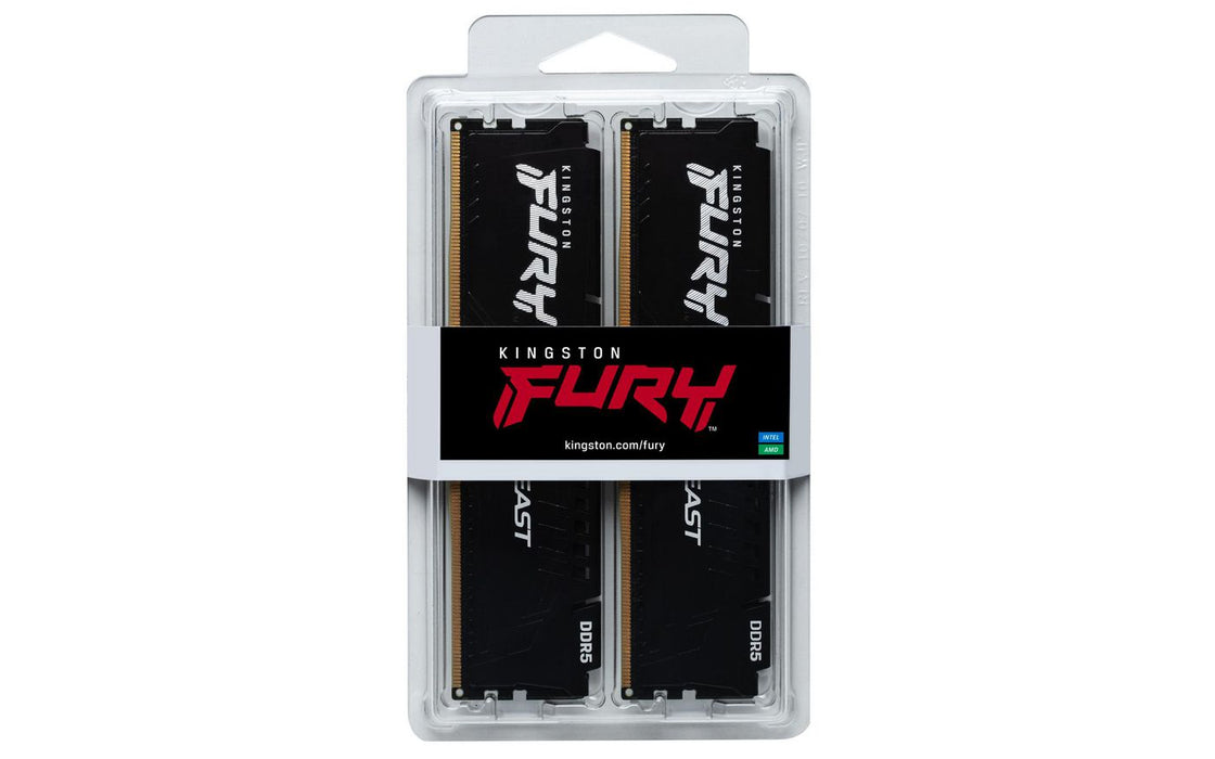 Kingston FURY Beast DDR5 64GB 5200MT/s High-Performance Gaming Memory Kit | KF552C40BB2K2-64