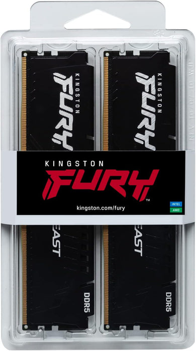 Kingston FURY Beast 128GB DDR5 5600MHz RAM Kit | KF556C40BBK4-128 Memory Module Kingston
