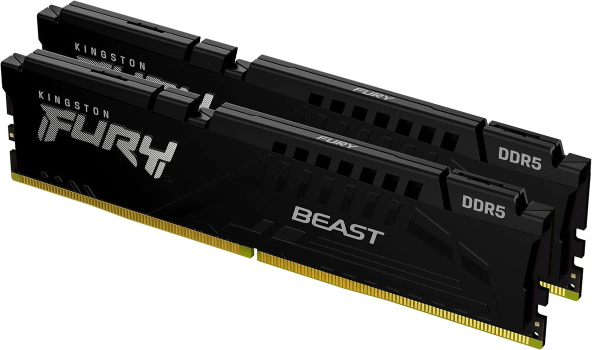 Kingston FURY Beast 64GB (2×32GB) DDR5 6000MHz CL36 Dual-Channel Desktop RAM | KF560C36BBE2K2-64 Memory Module Kingston