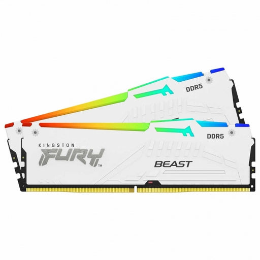 Kingston FURY Beast DDR5 RGB 64GB 6000MHz White RAM | KF560C36BWEAK2-64 Memory Module Kingston