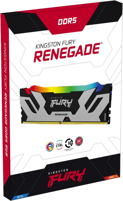 Kingston FURY Renegade DDR5 RGB 64GB 6400MT/s High-Performance Gaming Memory Kit | KF564C32RSAK2-64 Memory Module Kingston