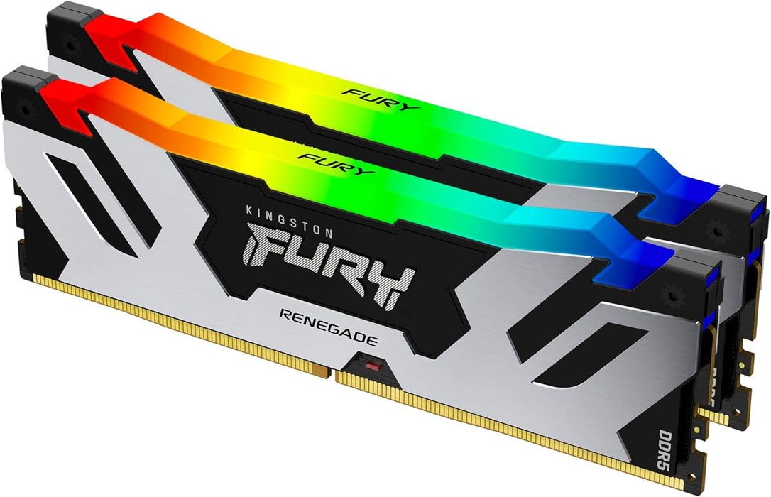 Kingston FURY Renegade DDR5 RGB 64GB 6400MT/s High-Performance Gaming Memory Kit | KF564C32RSAK2-64 Memory Module Kingston