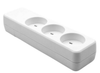 ProXtend Danish 3-Way IT Power Strip White | KIT3-0W