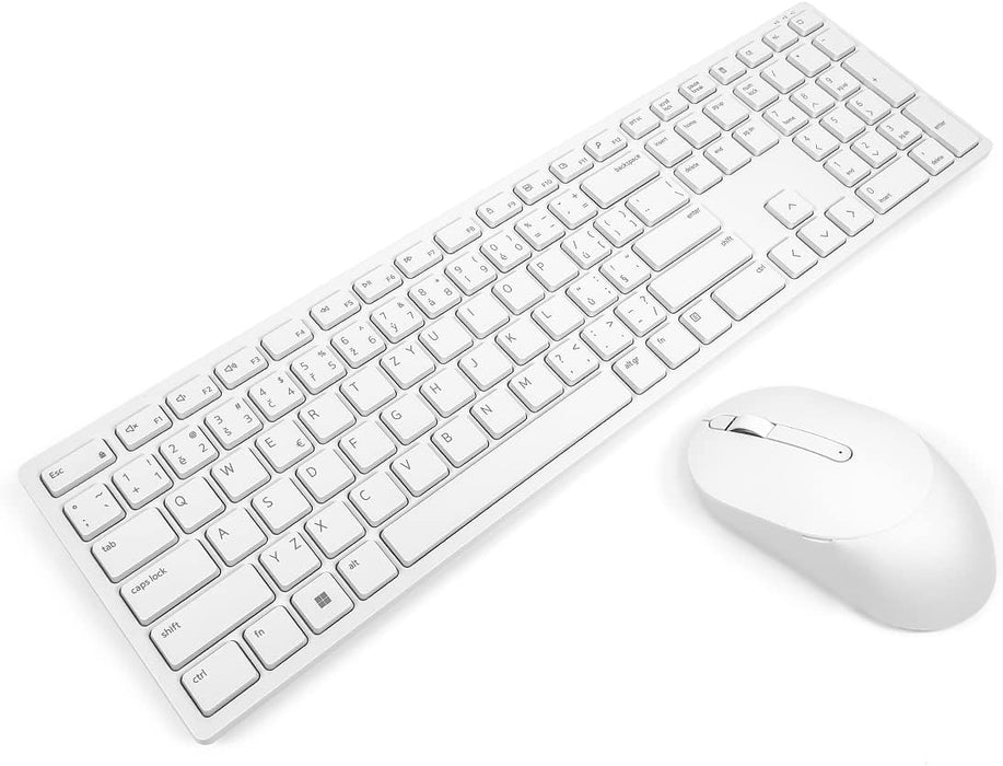 Dell Pro Wireless Keyboard and Mouse - KM5221W - UK (QWERTY) - White | KM5221W-WH-UK