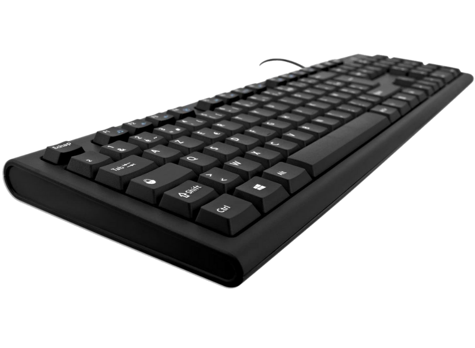 V7 USB Wired Keyboard, Black, FR | KU200FR