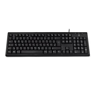 V7 USB Wired Keyboard Black DE TUV-GS | KU200GS-DE V7 Keyboard V7
