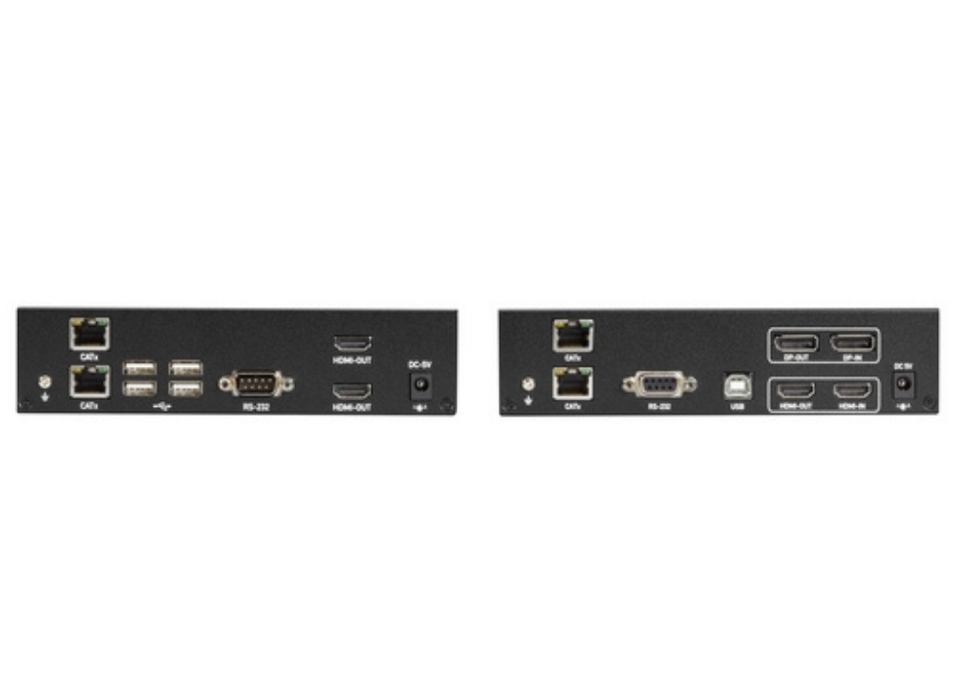 Black Box KVM Extender over CATx – 4K, Dual-Head, HDMI/Displayport | KVXLCHDP-200