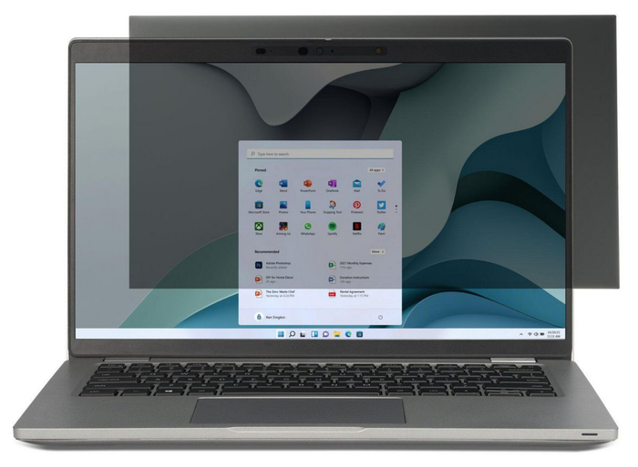 Kensington EQ 14" Privacy Screen Filter for Laptops – 16:10, Anti-Glare & Reversible | EQ140A1610E Privacy Screen Filter Kensington