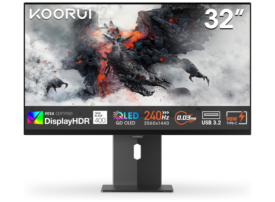 Koorui S3241XO 31.5" 240Hz 0.03ms 4K Ultra HD All-in-One Gaming Monitor Gaming Monitor Koorui