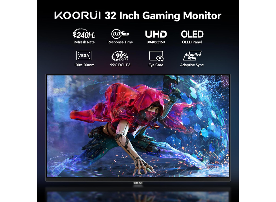 Koorui S3241XO 31.5" 240Hz 0.03ms 4K Ultra HD All-in-One Gaming Monitor Gaming Monitor Koorui
