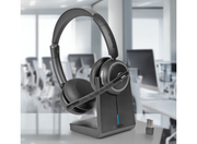 Lindy L118 Wireless Noise Cancelling Headset & Charging Base | 20450 Headset Lindy