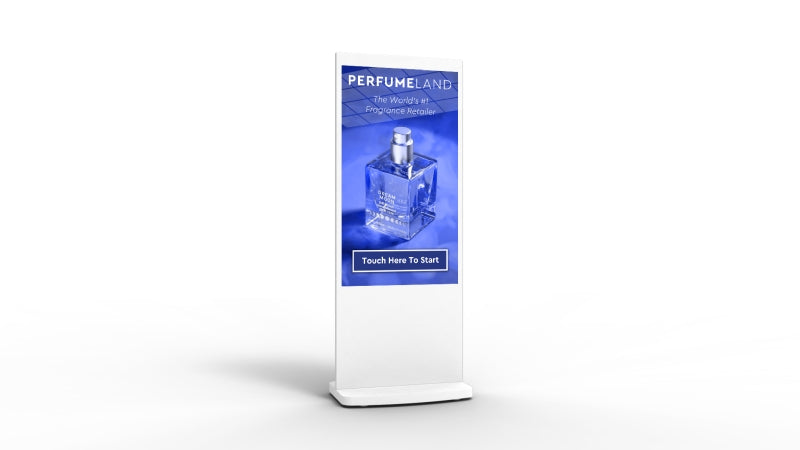 Moove SMB50HD9-TW – 50" White Freestanding PCAP Touch Screen Poster Freestanding Digital Signage Display ScreenMoove