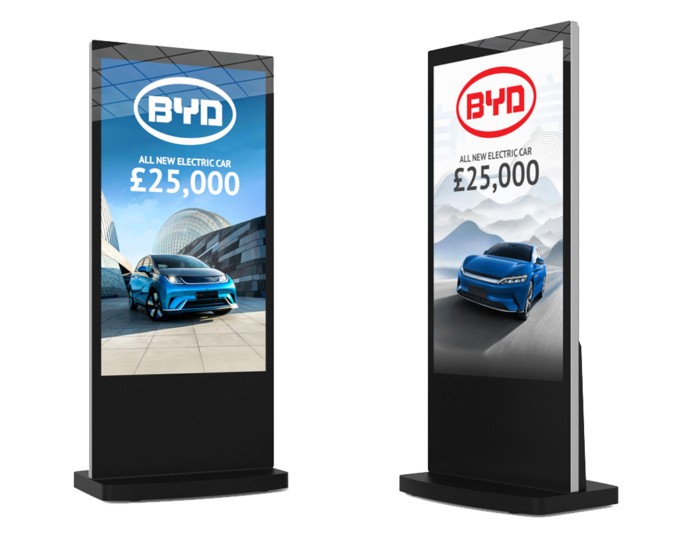 Moove SMB65UHD3 – 65" 4K Black Android Freestanding Digital Poster Freestanding Digital Signage Display ScreenMoove