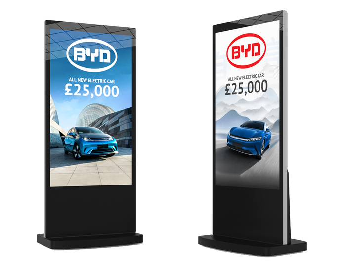 Moove SMB65UHD3 – 65" 4K Black Android Freestanding Digital Poster Freestanding Digital Signage Display ScreenMoove