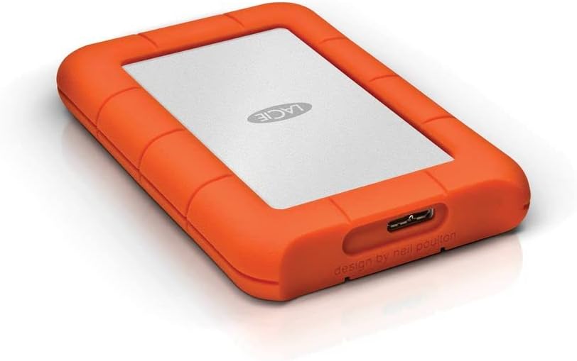 LaCie 2TB Rugged Mini USB 3.0 2.5" Portable External Hard Disk Drive | LAC9000298