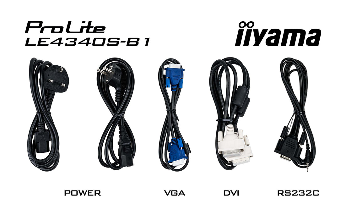 iiyama ProLite LE4340S-B1 43" Full HD Large Format Display Digital Signage Display iiyama
