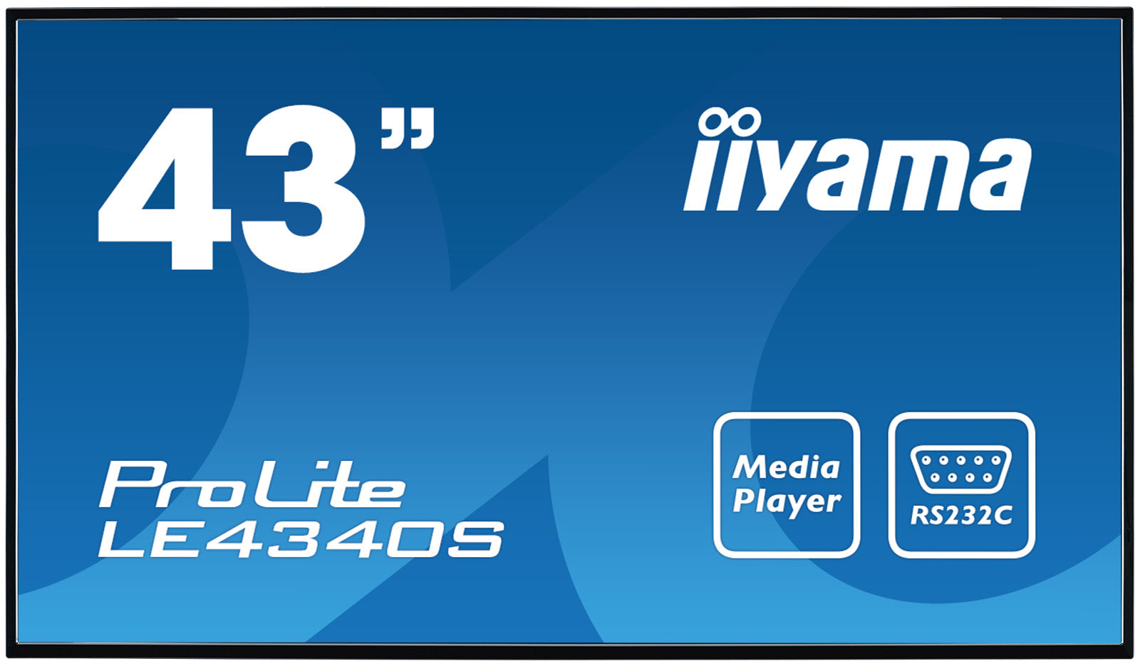 iiyama ProLite LE4340S-B1 43" Full HD Large Format Display Digital Signage Display iiyama