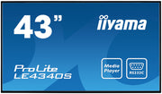 iiyama ProLite LE4340S-B1 43" Full HD Large Format Display Digital Signage Display iiyama