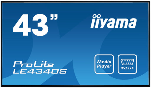 iiyama ProLite LE4340S-B1 43" Full HD Large Format Display Digital Signage Display iiyama