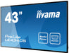 iiyama ProLite LE4340S-B1 43" Full HD Large Format Display Digital Signage Display iiyama