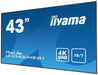 iiyama ProLite LE4340UHS-B1 43" Commercial Display 4K