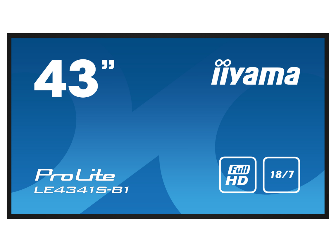 iiyama ProLite LE4341S-B1 43" Full HD Professional Large Format Display Digital Signage Display iiyama