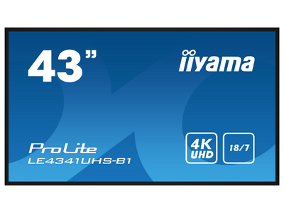iiyama ProLite LE4341UHS-B1 4K 43" Professional Digital Signage Display iiyama Large Format Displays iiyama