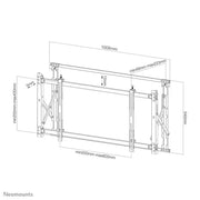 NeoMounts LED-VW1750BLACK Video Wall Mount - For 32-55" Screen Video Wall Mount NeoMounts