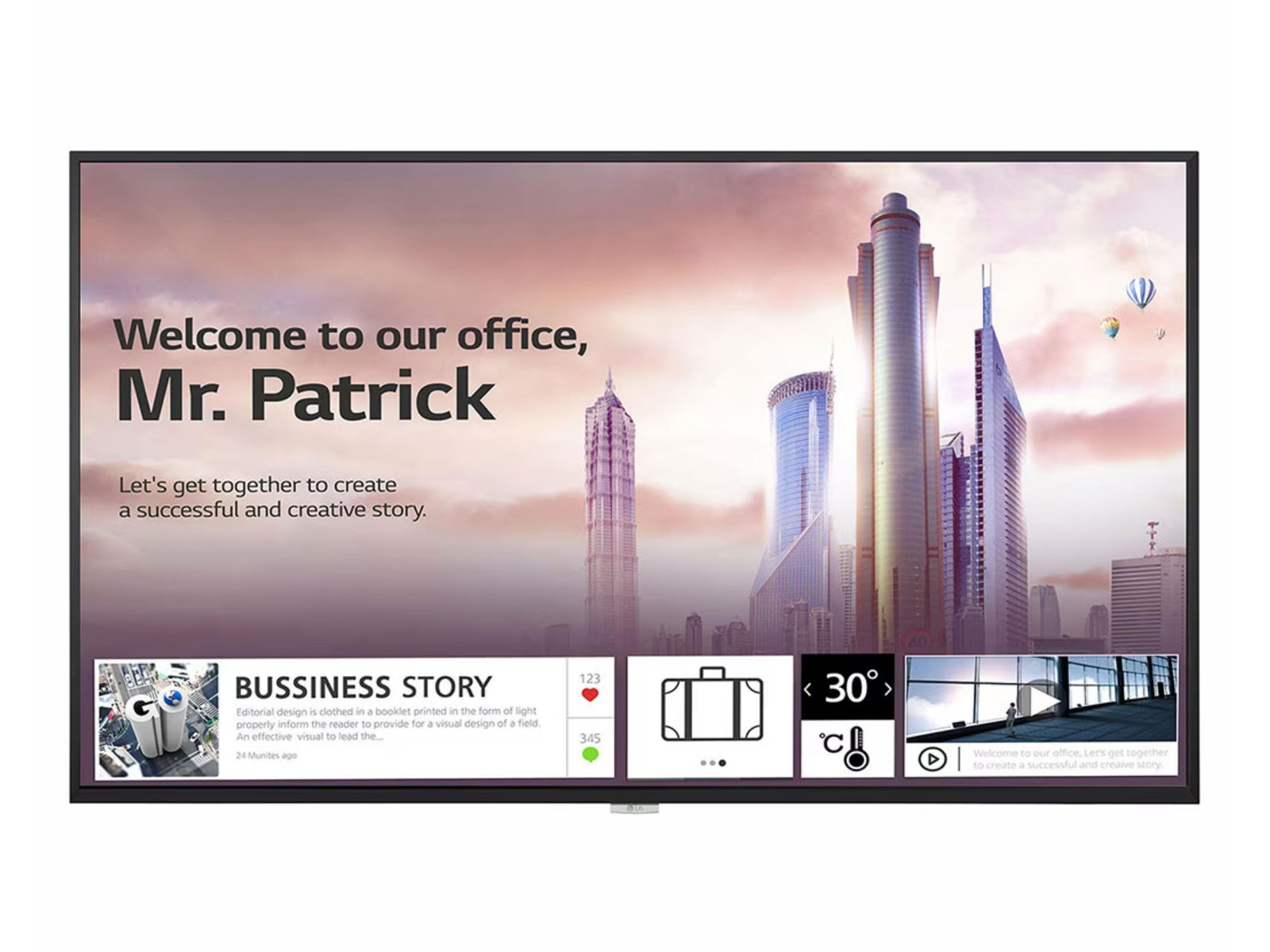LG UH5F Series | 55UH5F-H 55" Non-Glare Ultra HD Series Digital Signage Digital Signage Display LG