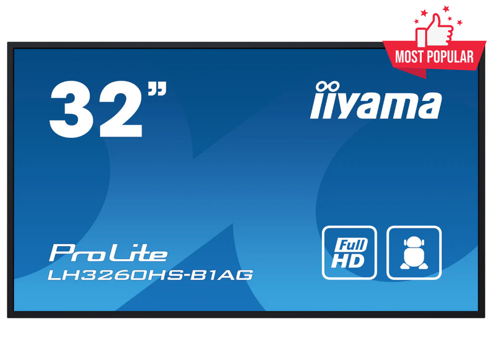 iiyama ProLite LH3260HS-B1AG 32" Full HD Professional Digital Signage Display iiyama Large Format Displays iiyama