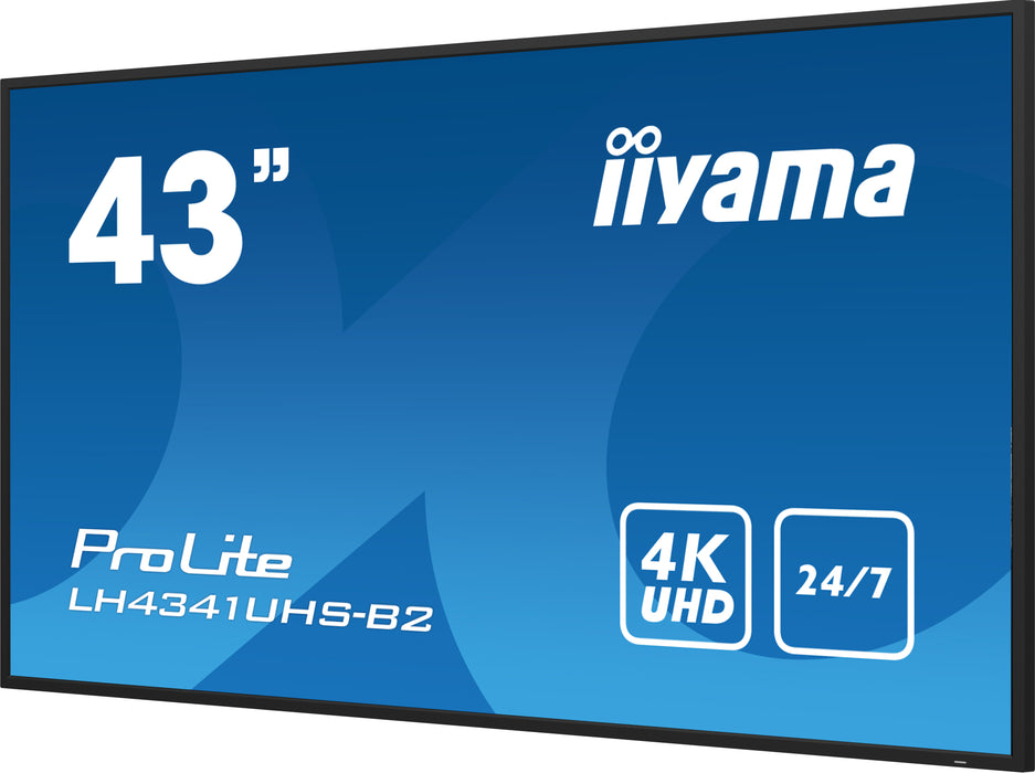 iiyama ProLite LH4341UHS-B2 43" 4K Ultra HD Professional Digital Signage Display