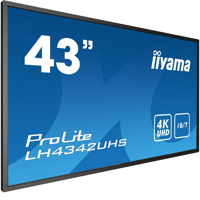 iiyama ProLite LH4342UHS-B3 43" 4K UHD Professional Digital Signage Display Digital Signage Display iiyama