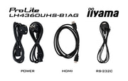 iiyama ProLite LH4360UHS-B1AG 43" 4K UHD Professional Digital Signage Display (Open Box) Digital Signage Display iiyama
