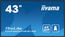 iiyama ProLite LH4360UHS-B1AG 43" 4K UHD Professional Digital Signage Display (Open Box) Digital Signage Display iiyama
